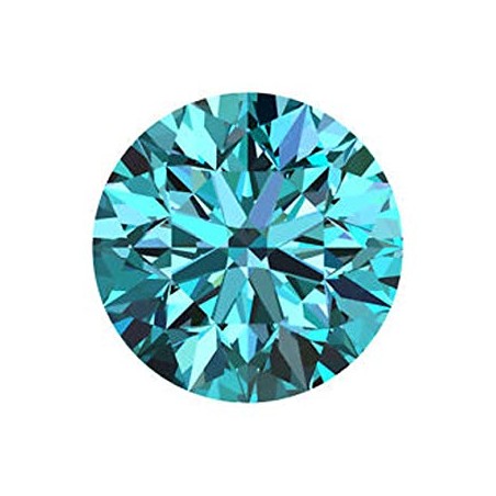 1,91 CT 8,35 mm Moissanit Moissanite Niebieski Intense BLUE
