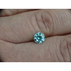 1,91 CT 8,35 mm Moissanit Moissanite Niebieski Intense BLUE