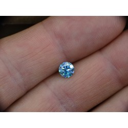 1,91 CT 8,35 mm Moissanit Moissanite Niebieski Intense BLUE