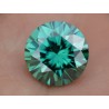 3,04 CT 9,72 mm Moissanit Zielony Excellent