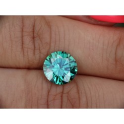 3,04 CT 9,72 mm Moissanit Zielony Excellent