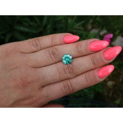 4,91 CT 11,75 mm Moissanit Zielony Excellent