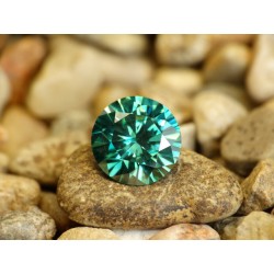 4,91 CT 11,75 mm Moissanit Zielony Excellent