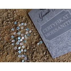 4,91 CT 11,75 mm Moissanit Zielony Excellent