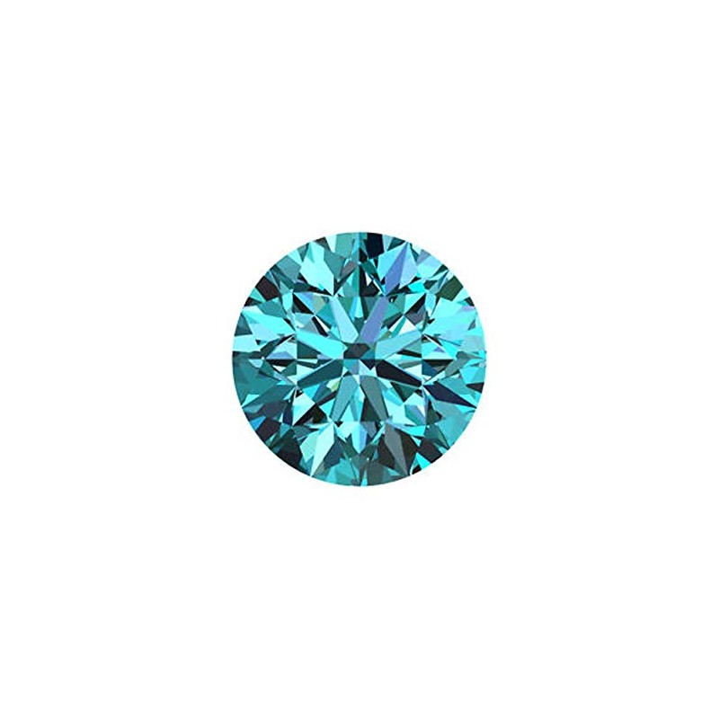 0,67 CT 5,70 mm Moissanit Moissanite Niebieski BLUE