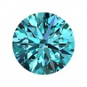 0,67 CT 5,70 mm Moissanit Moissanite Niebieski BLUE