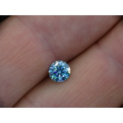 0,67 CT 5,70 mm Moissanit Moissanite Niebieski BLUE