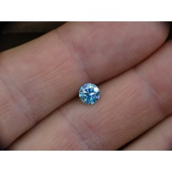 0,67 CT 5,70 mm Moissanit Moissanite Niebieski BLUE