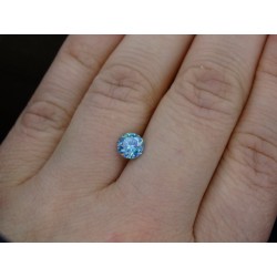 0,67 CT 5,70 mm Moissanit Moissanite Niebieski BLUE