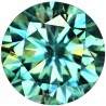 1 CT 6,57 mm Moissanite Sea Excellent