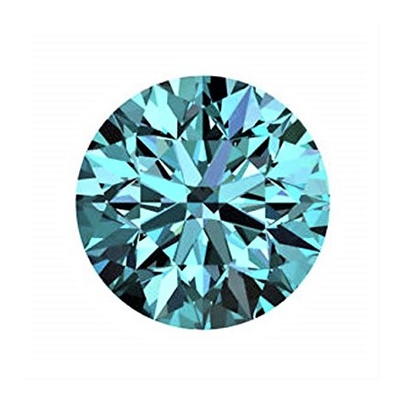 0,95 CT 6,52 mm Moissanit Moissanite Niebieski intensywnie Ciemny