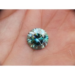 0,95 CT 6,52 mm Moissanit Moissanite Niebieski intensywnie Ciemny