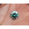 0,95 CT 6,52 mm Moissanit Moissanite Niebieski intensywnie Ciemny