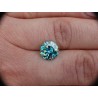 0,86 CT 6,27 mm Moissanit Moissanite Niebieski BLUE DARK