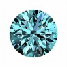 0,70 CT 5,85 mm Moissanit Moissanite Niebieski intensywnie Ciemny