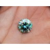 0,70 CT 5,85 mm Moissanit Moissanite Niebieski intensywnie Ciemny