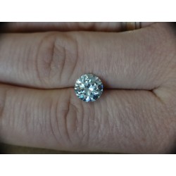 0,95 CT 6,44 mm Moissanit Moissanite Błękitny