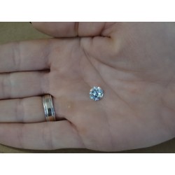 1,47 CT 7,35 mm Moissanit Moissanite Błękitny BLUE