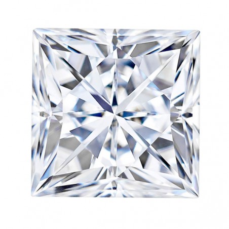 5,5x5,5 mm/D-E Moissanit Princess