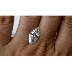6,5x13 mm/F-G Moissanite Marquise