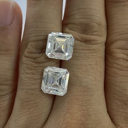 10,5 mm/D-E/Moissanit ASSCHER