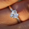 6 mm/F-G Moissanite Heart