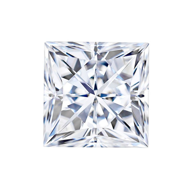 2 mm/D-E/1 CT Moissanite Princess