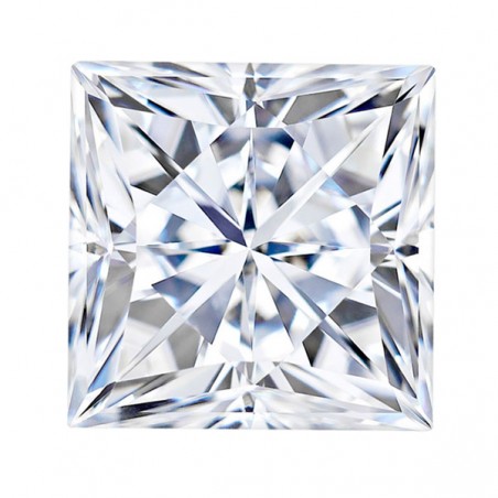 7,5 mm/D-E Moissanite Princess