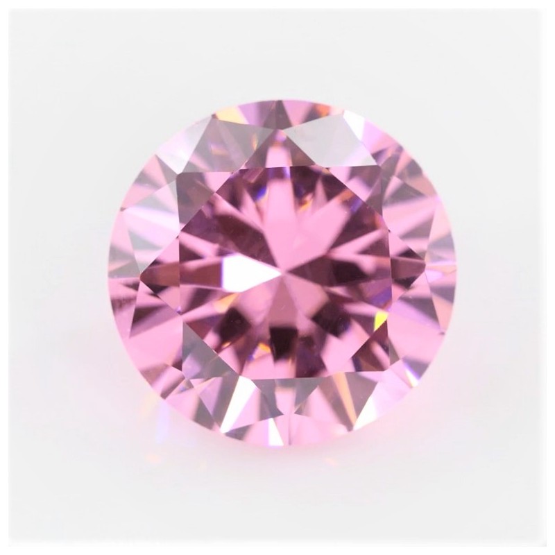 1 CT/6,5 mm Moissanite Pink