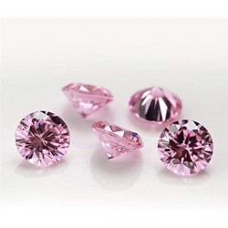 1 CT/6,5 mm Moissanite Pink