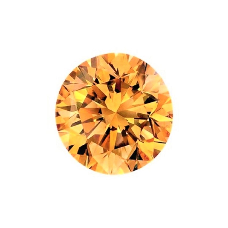 1 CT/6,5 mm Moissanite Orange