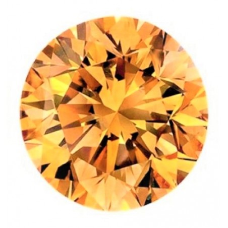 1 CT/6,5 mm Moissanite Orange