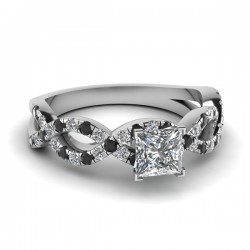 1,3 mm/Czarny Moissanit Moissanite Diament Brylant