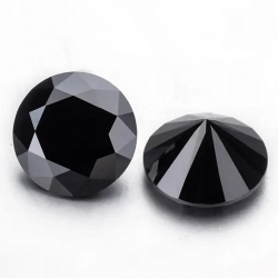 5 mm/Czarny Moissanit Moissanite Diament Brylant