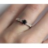 6,5 mm/1CT/Czarny Moissanit Moissanite Diament Brylant