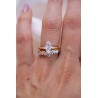 2,5x5 mm/F-G/1CT Moissanit Marquise Markiza