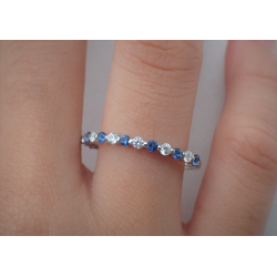 0,2 CT/4 mm Moissanite SAPPHIRE