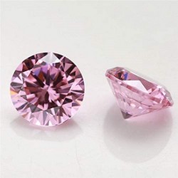 5,0 mm Moissanit Różowy