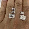 4x8 mm/F-G/1CT Moissanit Baguette