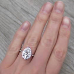4x6 mm/F-G Moissanit PEAR